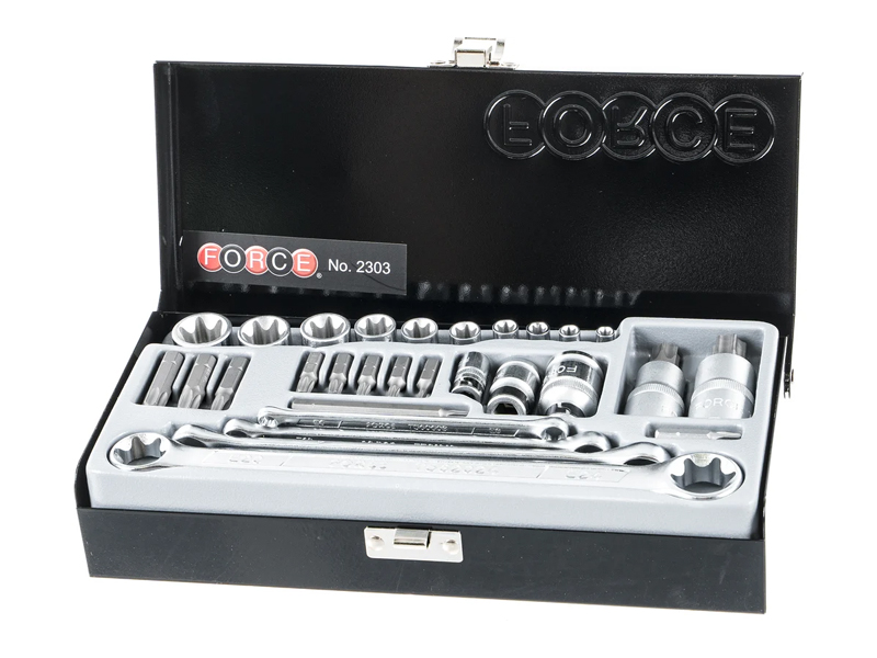 Набор головок и насадок Torx 29 пр Force 2303