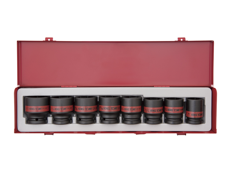 Набор дюймовых ударных головок King Tony 6409SP10 8 пр.
